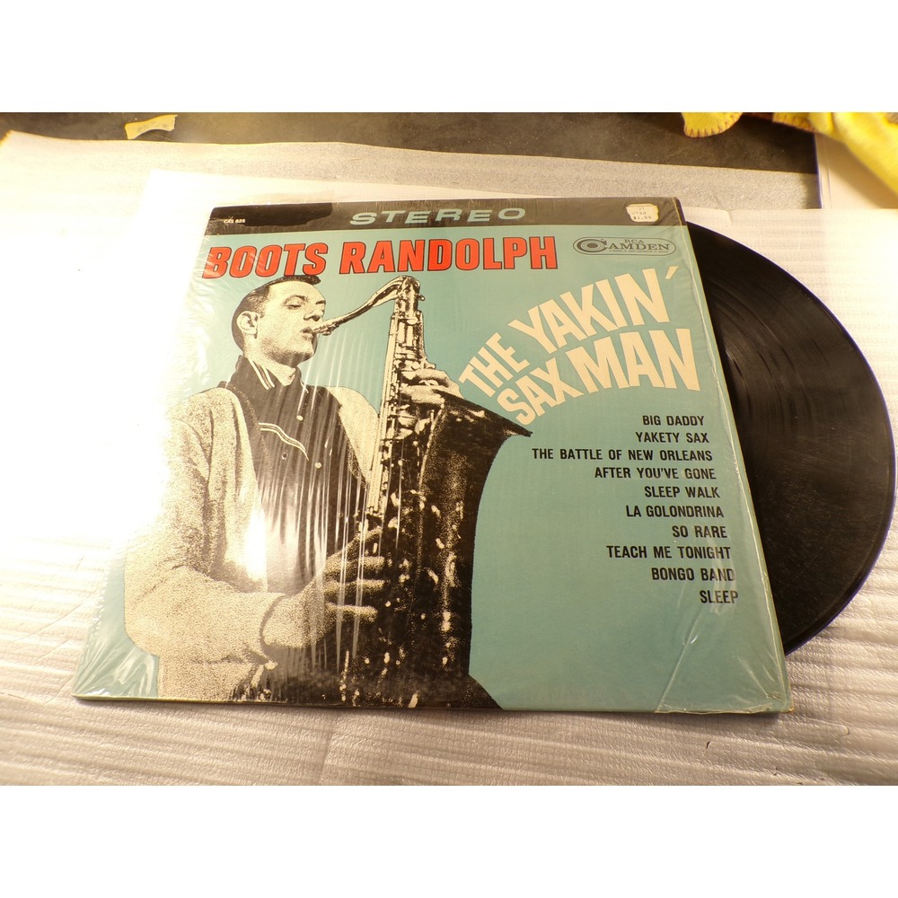Boots Randolph The Yakin Sax Man Vinyl LP Stereo RCA Camden CAS-825 1964